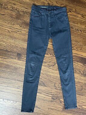 AG Adriano Goldschmied Farrah Skinny Ankle Jeans Womens 24R Gray Stretch